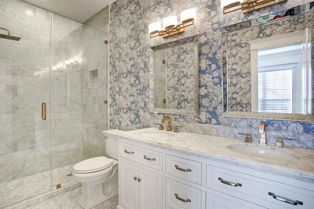 Marble Bathroom with Walk-in Shower