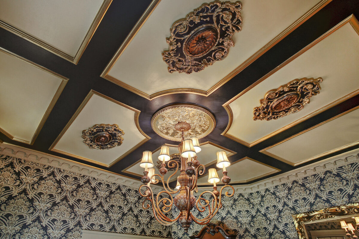 Hand Painted Parlor Ceiling